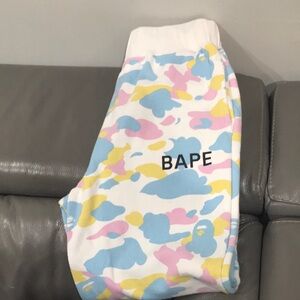 BAPE Womens Multi Camo Oversized SweatPants